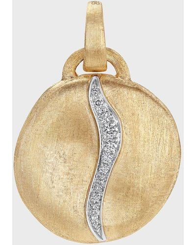 Marco Bicego 18k Yellow And White Gold Jaipur Round Pendant With Diamonds - Metallic