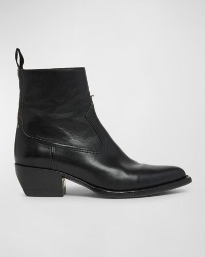 Golden Goose Debbie Leather Ankle Boots - Black