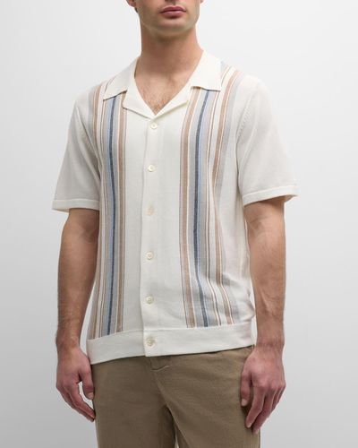 Rails Silas Striped Polo Shirt - White