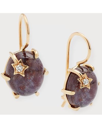 Andrea Fohrman Mini Galaxy Ruby Kyanite Earrings - Metallic