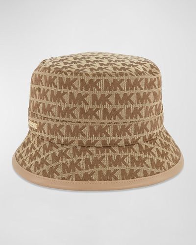 Michael Kors Jacquard Monogram Bucket Hat - Natural