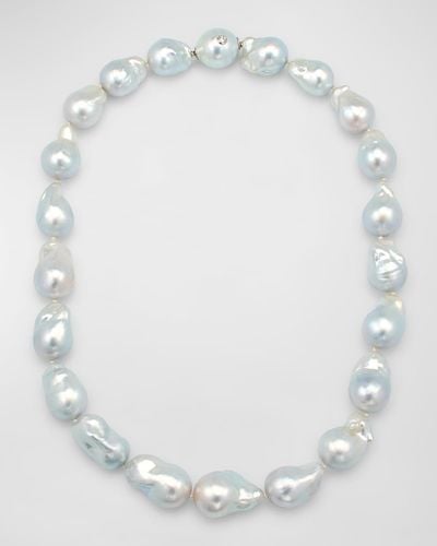 Margot McKinney Jewelry Baroque South Sea Pearl Necklace - White