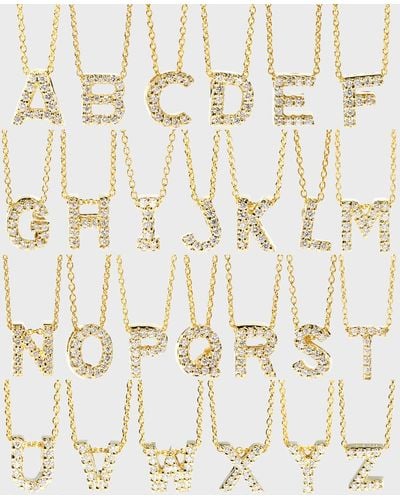 Roberto Coin Diamond Love Letter Necklace - Natural