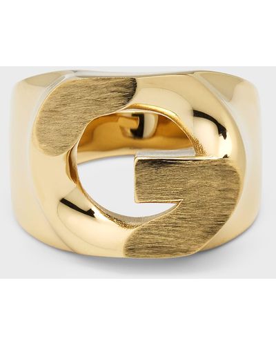 Givenchy Gold Chito Edition Dog Tag Ring