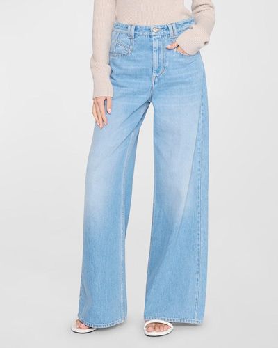Isabel Marant Lemony Wide-leg Denim Jeans - Blue