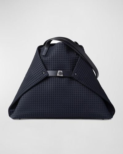 Akris Ai Medium Techno Fabric Shoulder Bag - Blue