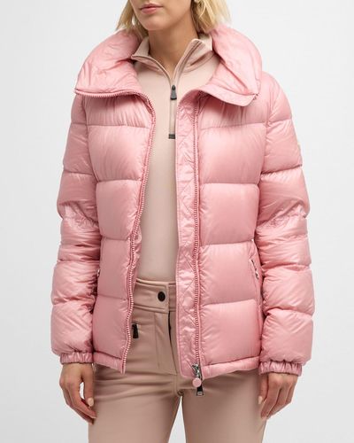 Moncler Douro Lightweight Hooded Puffer Jacket - Pink
