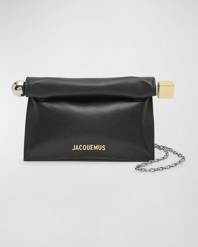 Jacquemus La Petite Pochette Rond Clutch Bag - Black