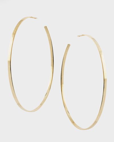 Lana Jewelry Large Sunrise Hoop Earrings In 14k Gold - Natural