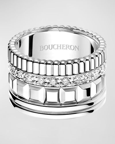 Boucheron Quatre 18K Radiant Edition Diamond Ring - Metallic
