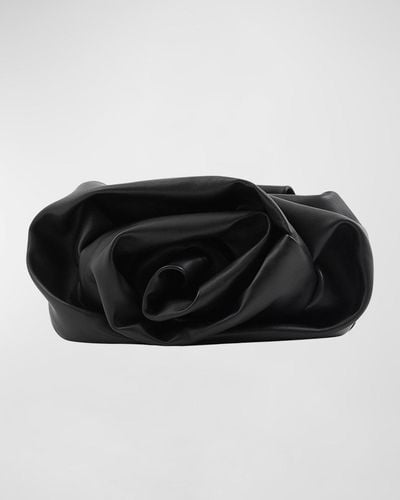 Burberry Rose Soft Leather Clutch Bag - Black