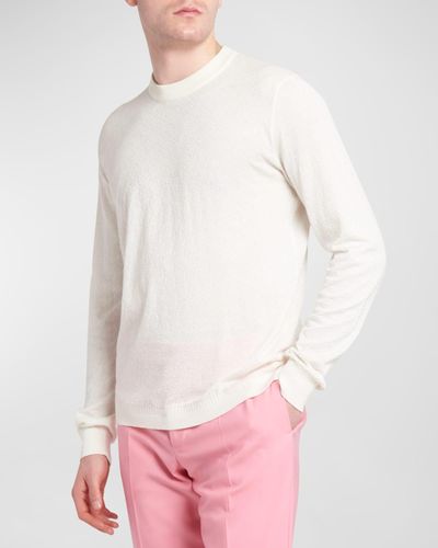 Versace Greca Jacquard Sweater - Pink