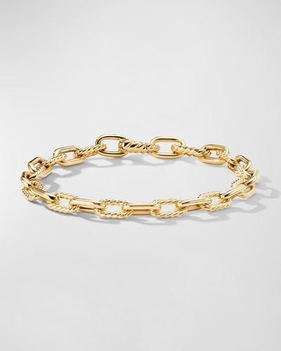 David Yurman Dy Madison Chain Bracelet In 18k Gold, 6mm - Metallic