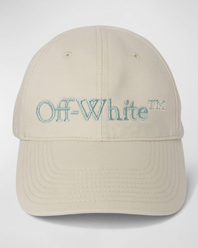 Off-White c/o Virgil Abloh Logo Bookish Baseball Cap - Natural