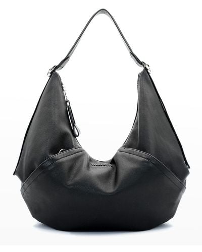 TRANSIENCE Hammock Slouchy Leather Shoulder Bag - Black