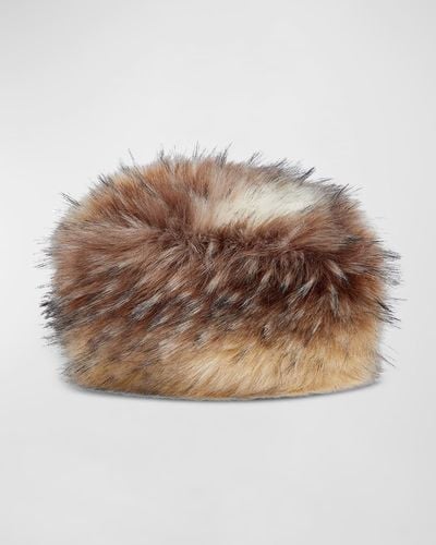 Fabulous Furs Faux Fur Cossack Hat - Brown