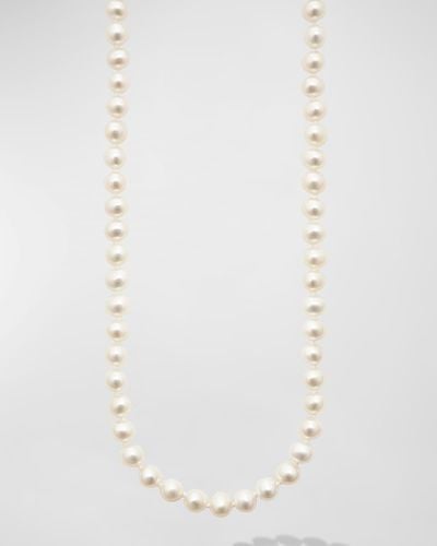 Lagos Sterling And 18K Luna Pearl Small Strand Necklace - White