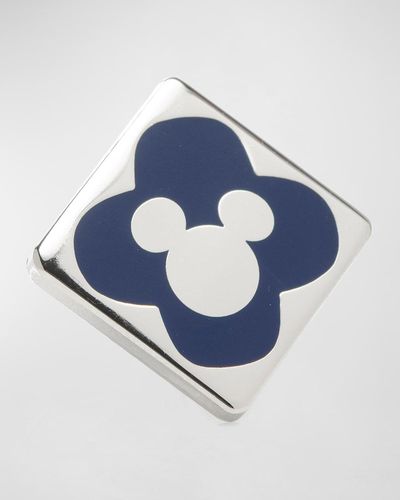 Cufflinks Inc. Mickey Mouse Silhouette Lapel Pin - Blue