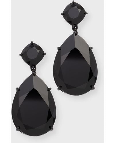 Alexander McQueen Jewel Drop Earrings - Black