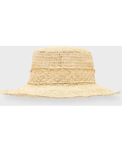 Sensi Studio Seashells Hippie Bucket Hat With Wire - Natural