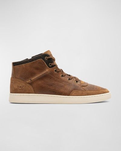 Rodd & Gunn Sussex High Street Leather High-top Sneakers - Brown