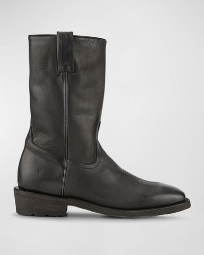 Frye Leather Western Boots - Black