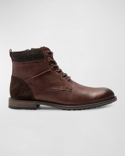 Rodd & Gunn Duntroon Leather Military Boots - Brown