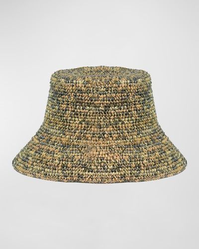Sensi Studio The Traveler Multicolor Straw Bucket Hat - Natural