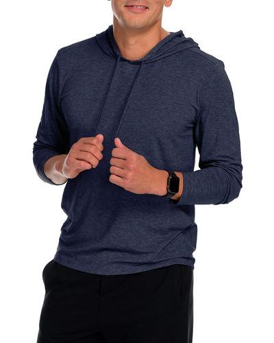 Fisher + Baker Mission Performance Pullover Hoodie - Blue