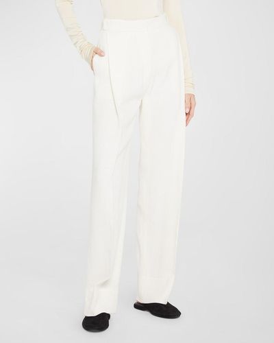 TOVE Gabrielle Pleated Pants - White