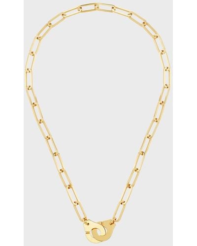Dinh Van Yellow Gold Menottes R15 Extra-large Chain Necklace - Metallic
