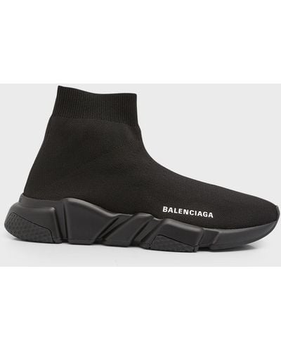 Balenciaga Speed Recycled Knit Sneaker - Black