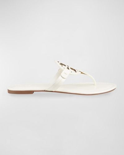 Tory Burch Miller Sandal, Patent Leather - White