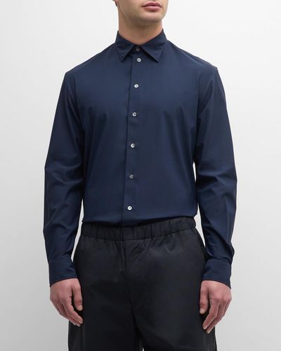 Emporio Armani Modern Fit Sport Shirt - Blue