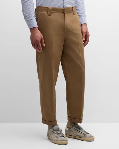 Golden Goose Comfort Cotton Chino Skate Pants - Natural