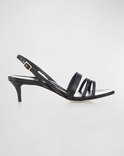 Marion Parke Trisha Multi-strap Slingback Sandals - Metallic