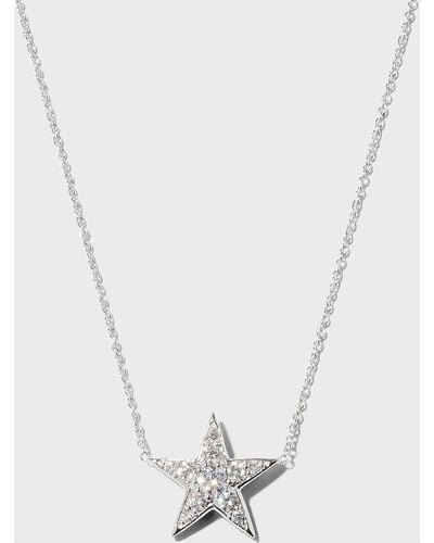 Roberto Coin 18K Diamond Star Necklace - White