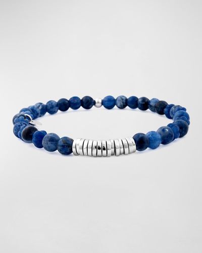 Tateossian Sodalite Bead Bracelet - Blue