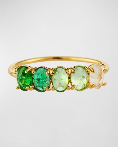Tai Birthstone Rock Crystal Ring - Green