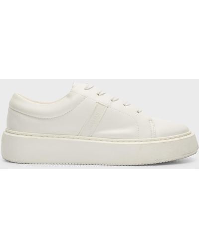 Ganni Vegea (wine Leather) Low-top Sneakers - Natural