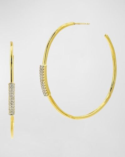 Freida Rothman Radiance Delicate Hoop Earrings - Metallic
