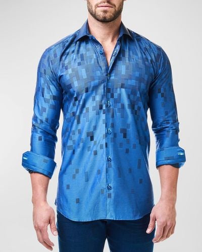 Maceoo Luxor Tayana Sport Shirt - Blue