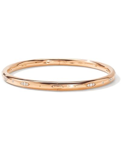 Tamara Comolli 18k Rose Gold Candy Bangle - White