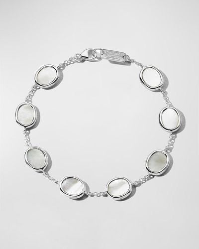 Ippolita Mini Oval Slice Chain Bracelet - Gray