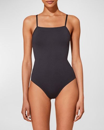 Vilebrequin Solid One-Piece Swimsuit - Blue