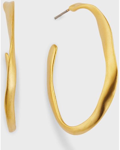 Sequin Gisela Hoop Earrings - Metallic