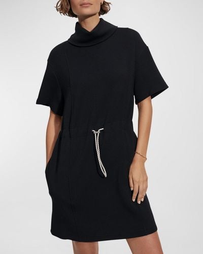 Varley Sophie Turtleneck Mini Dress - Black