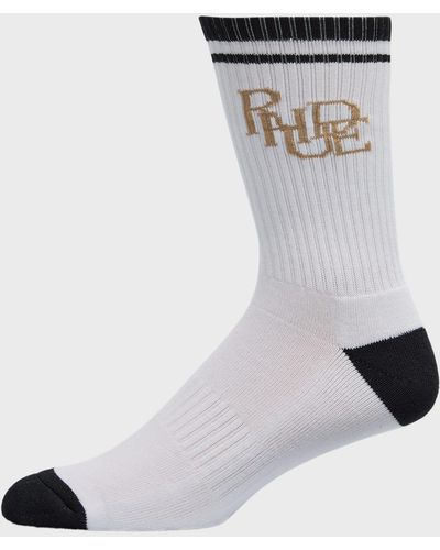 Rhude Scribble Logo Crew Socks - Multicolor