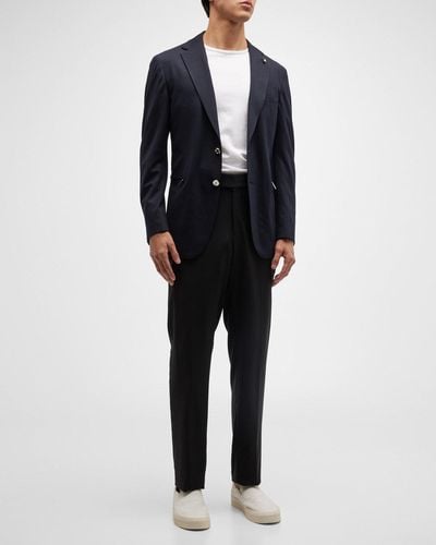 Stefano Ricci Solid Wool Travel Suit - Black
