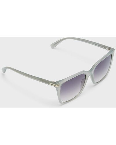 Marc Jacobs Sleek Gradient Acetate Square Sunglasses - Natural